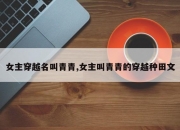 女主穿越名叫青青,女主叫青青的穿越种田文