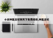 小说神医丑妃倾天下免费阅读,神医丑妃