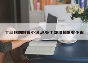 十部顶级耐看小说,灰谷十部顶级耐看小说